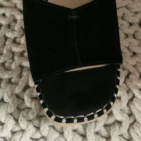 🌴🌺🌴 “Crown Vintage” Espadrille black suede Wedge Sandal size 8 🌴🌺🌴 - Picture 11 of 12